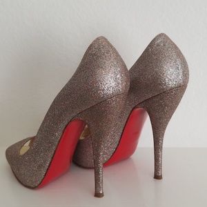 Christian Louboutin glitter pumps